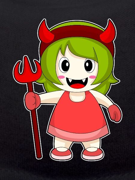 Girls Halloween Devil Trident