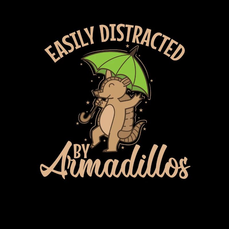 Easily Distracted by Armadillos Mammal