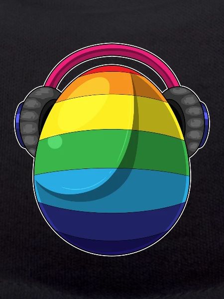 Osterei Ostern Regenbogen Musik