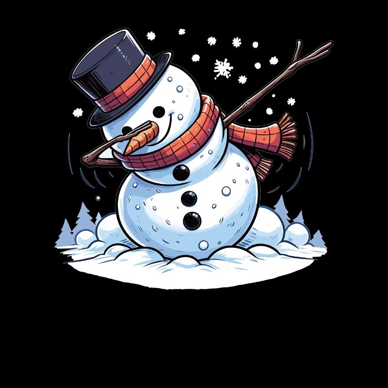 Dabbing Christmas Snowman Dab Christmas