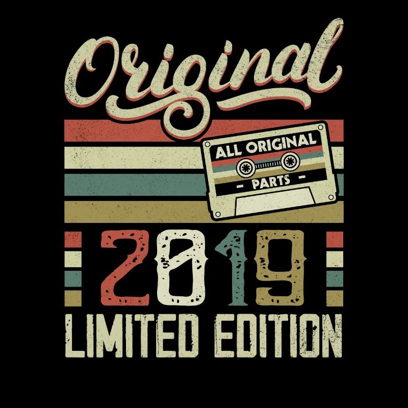 Vintage 2019 Retro Birthday Gift 2019