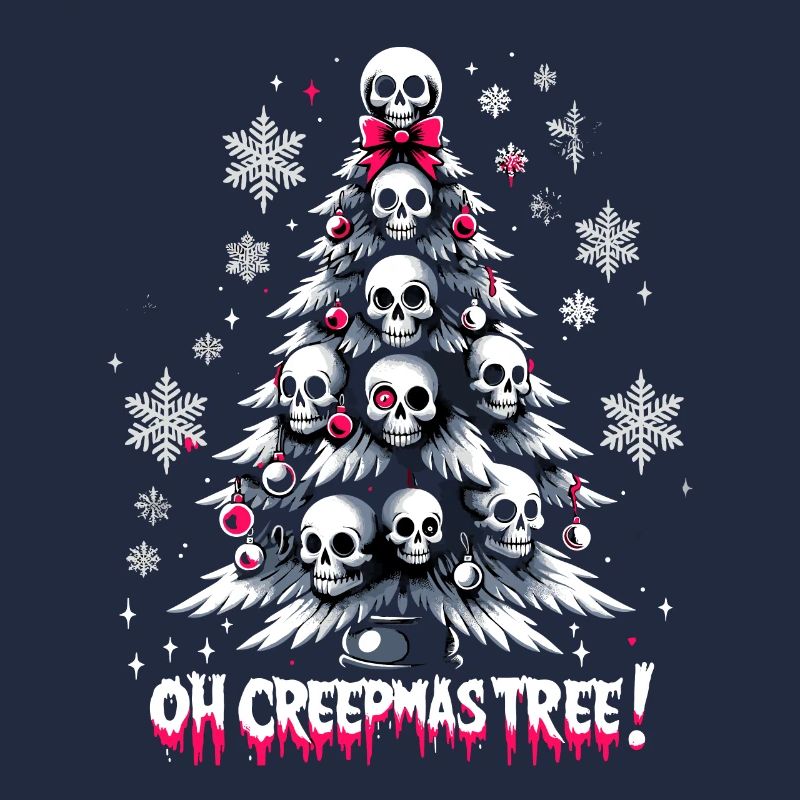 Oh Creepmas Tree Creepy Festive Goth Emo Horror