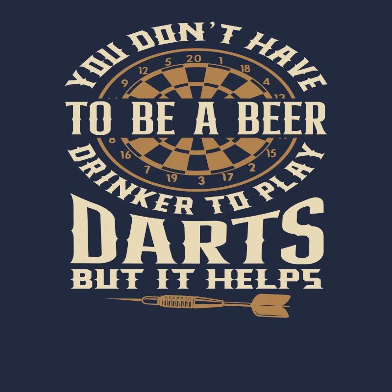 Funny Beer Drinker Dart Player