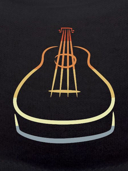 Retro Ukulele Sketch