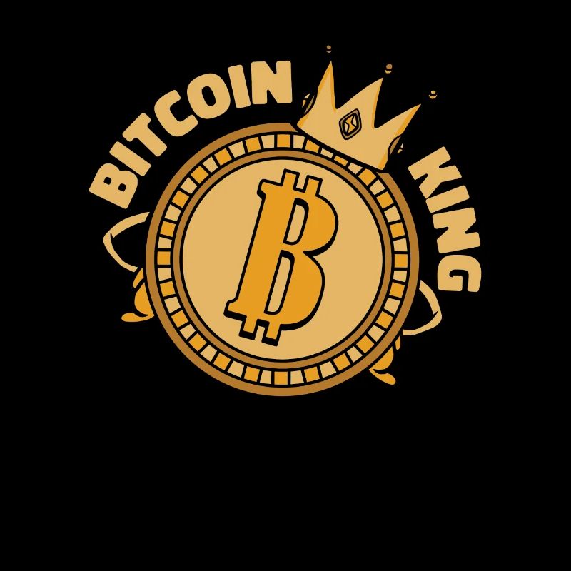 Bitcoin King Cryptocurrency Blockchain Crypto