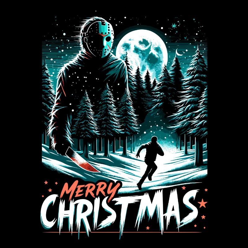Merry Christmas Festive Slasher Candy Cane Menace