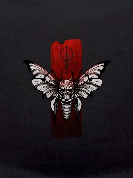 Mystical Moth: Skull Elegance