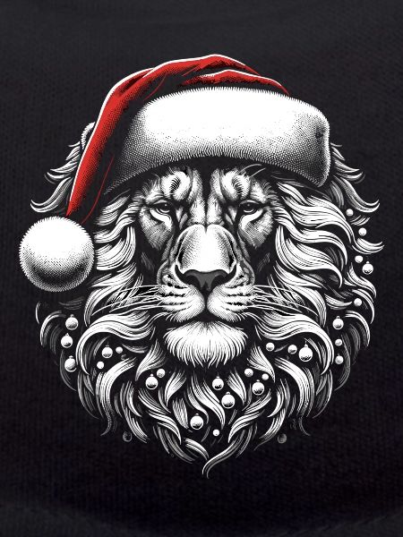 Lion Santa Christmas