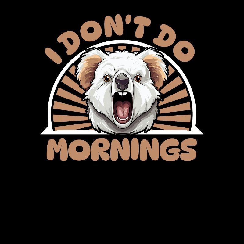 Koala Ours Drôle Je Ne Fais Pas De Matins