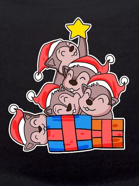 Squirrel Christmas Tree Christmas
