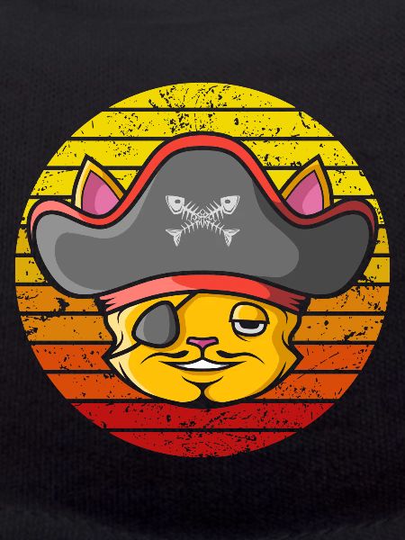 Pirate Cat Retro