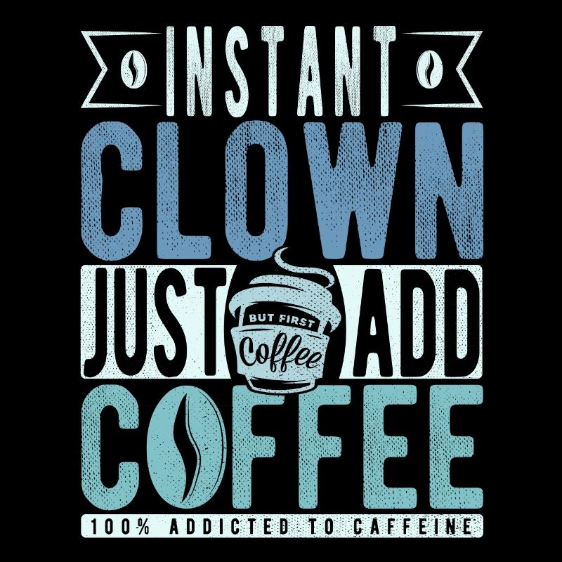 Instant-Clown einfach Kaffee hinzufügen