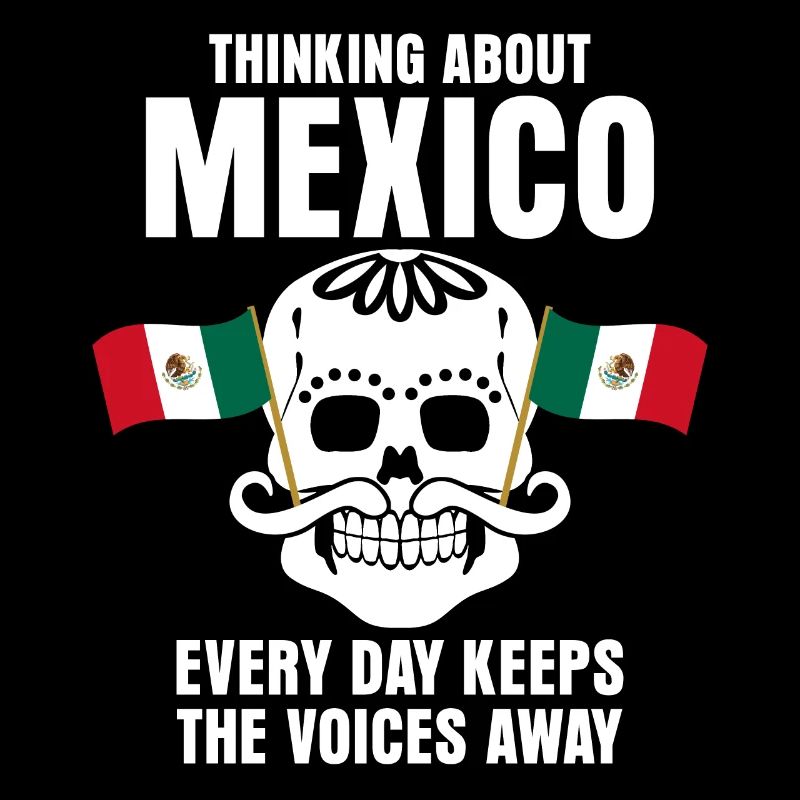 Mexico Flag Mexicans Skull Mexican