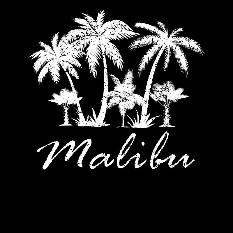 Malibu Palm Trees Silhouette Summer Flair