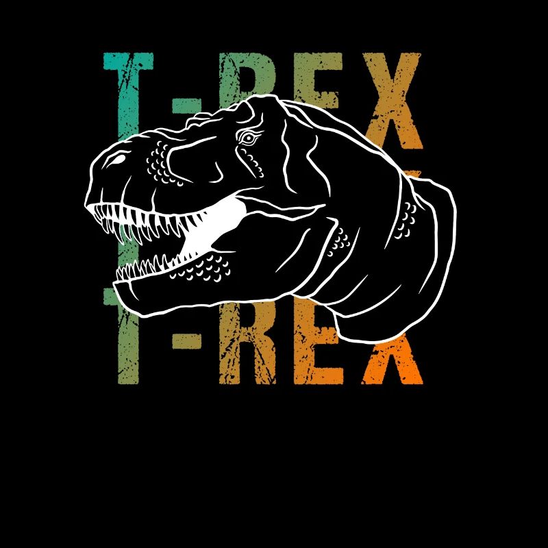 T-Rex Wortwitz Retro Look Geschenk