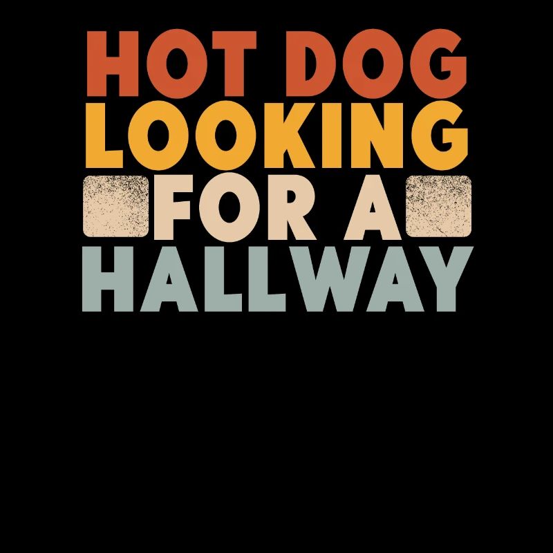 Hot Dog auf der Suche nach einem Flur