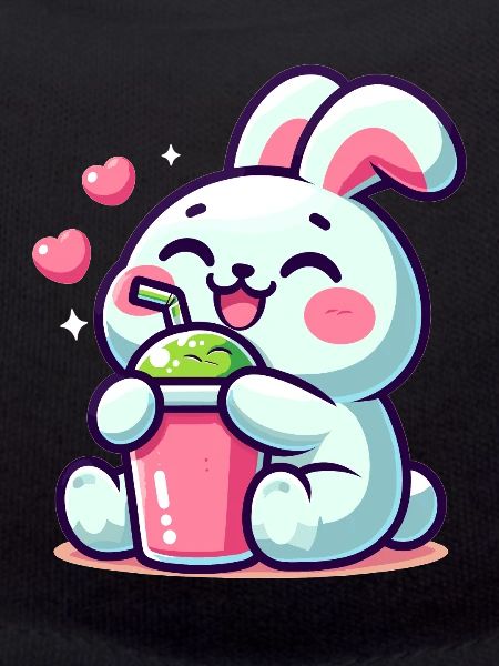 Rabbit Bubble Tea Kawaii