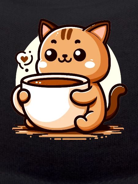 Cat Coffee Kawaii