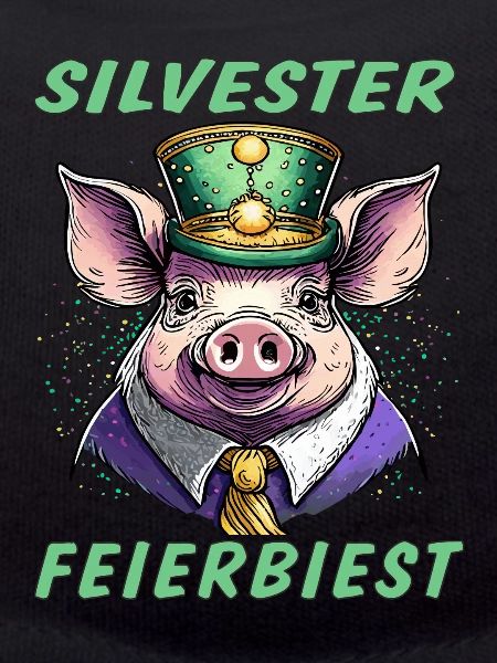 Schwein SILVESTER FEIERBIEST