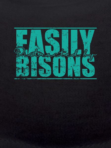 Facilement distrait par les bisons
