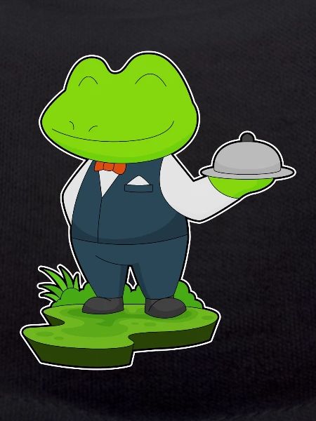 Frog Cook Serving Bell Cooking