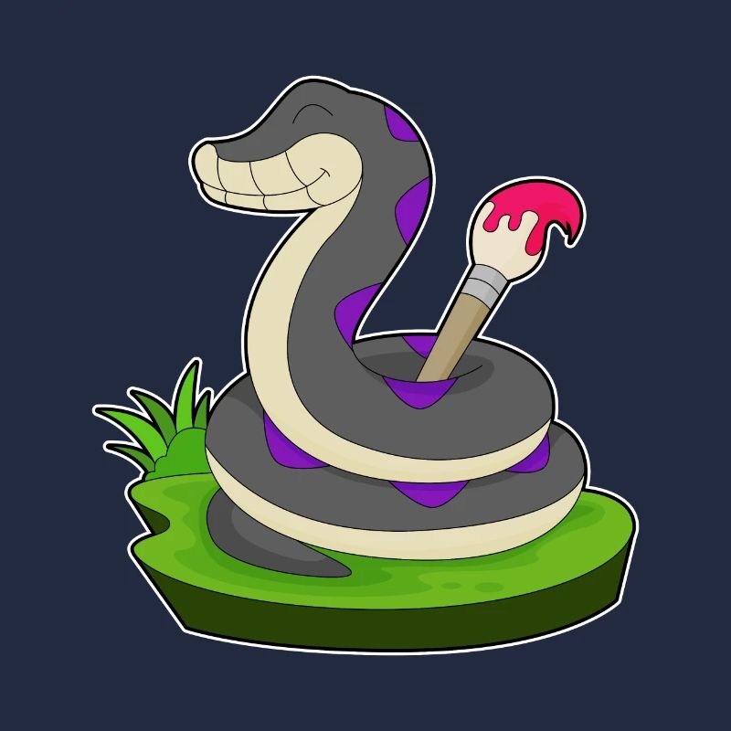 Snake Painter Brush Paint