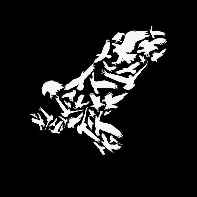 Adler Raubvogel Adler Silhouette