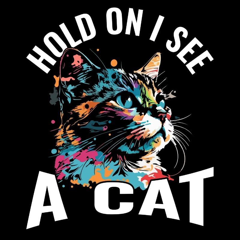 Attends, je vois un chat