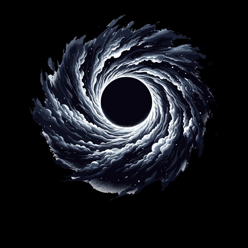 Astrophysics Enthusiast Cosmic Black Hole Artwork