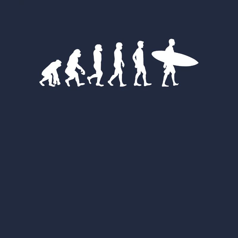 Surfer Geschenk Surfer T-Shirt Evolution