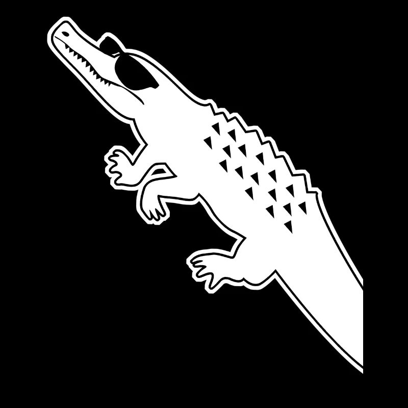 Alligator avec lunettes de soleil Alligators