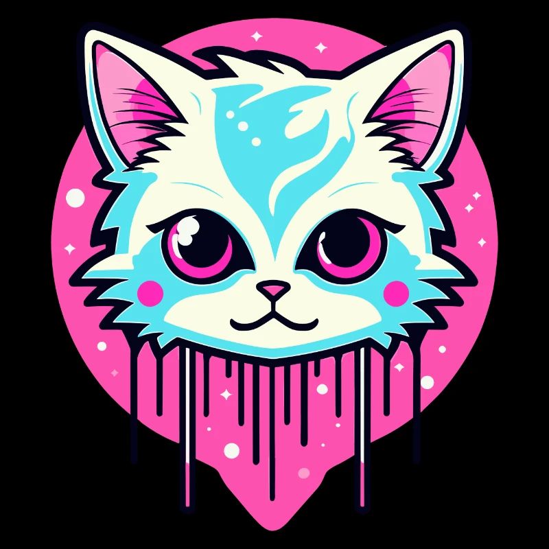 Illustration de chat mignon