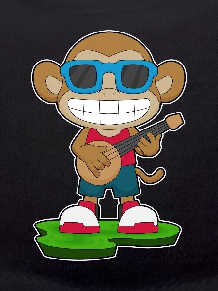 Monkey Musician Guitar Music