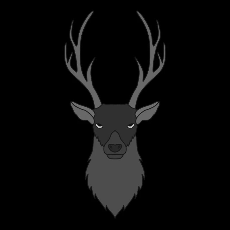 Rothirsch Geweih mit Hirschgeweih