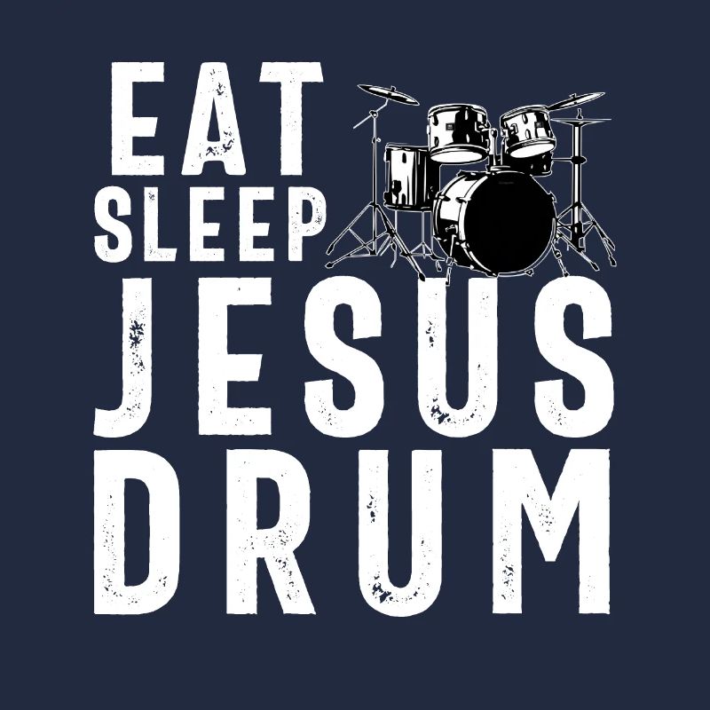 Christian Drummer Drum Player Stick Men Jesus