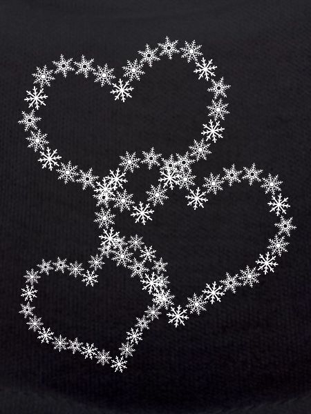 Snow Hearts Snowflake Snowflakes