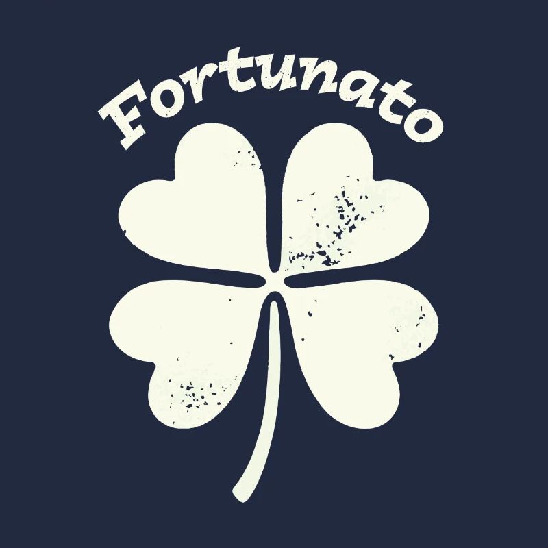 Fortunato Emblem Distressed Four-Leaf