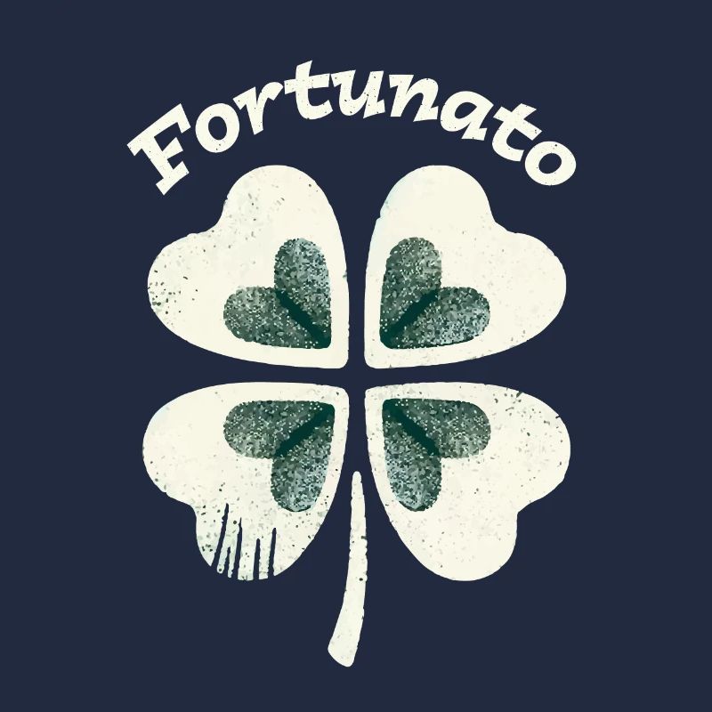 Fortunato Emblem Distressed Four-Leaf