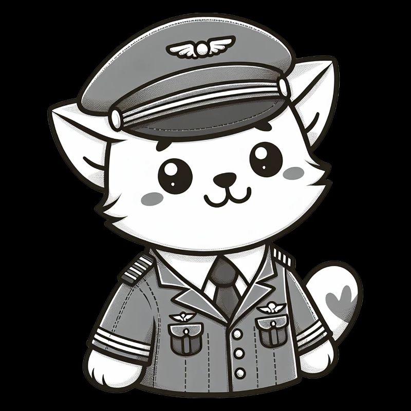 Cute Cat Pilot