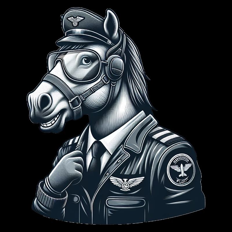 Pilote de cheval mignon