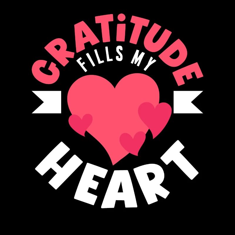 La gratitude remplit mon cœur Message positif