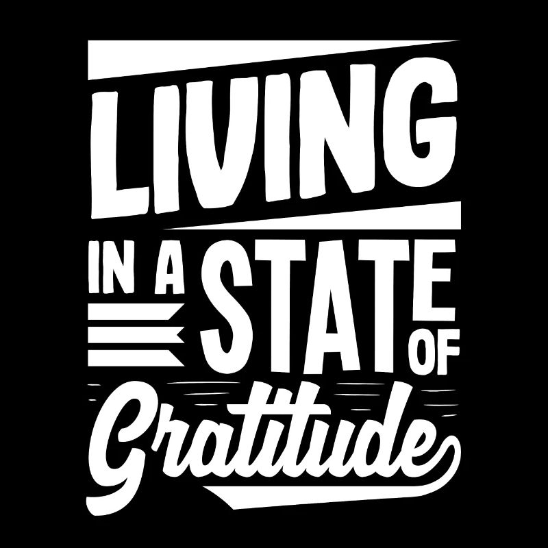 Vivre dans un état de gratitude Message positif
