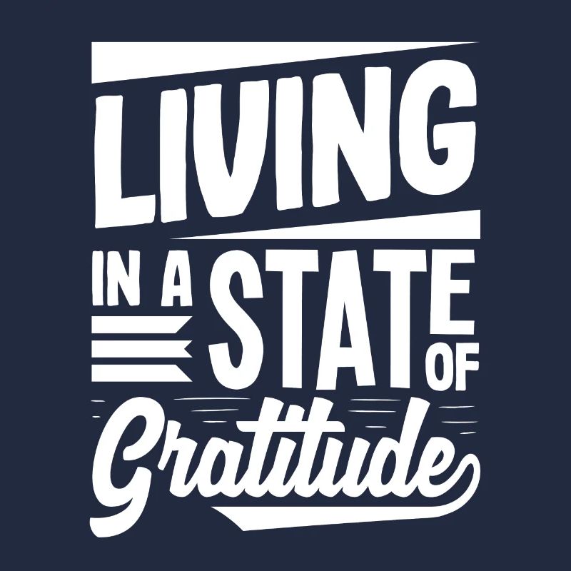 Vivre dans un état de gratitude Message positif
