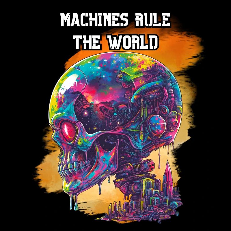 Machines rule the world. Scifi, Future, High-Tech