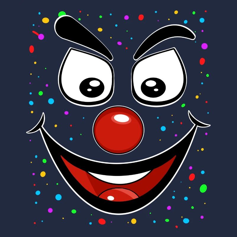 Confettis de visage de clown
