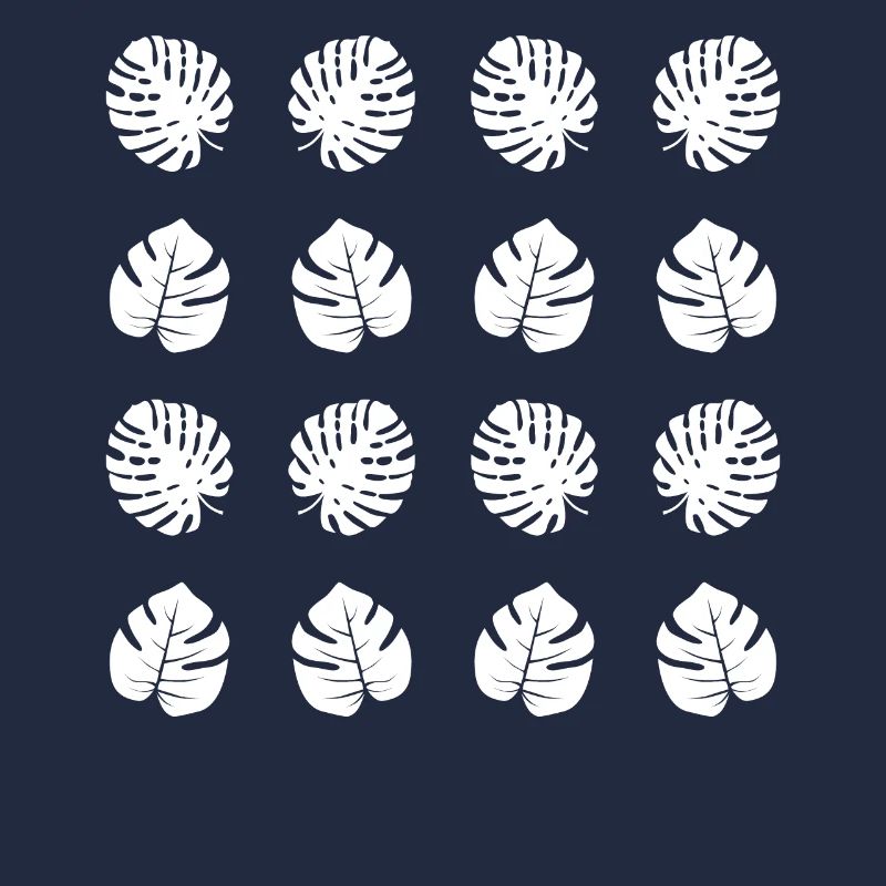 Monstera Pattern Green Urban Jungle