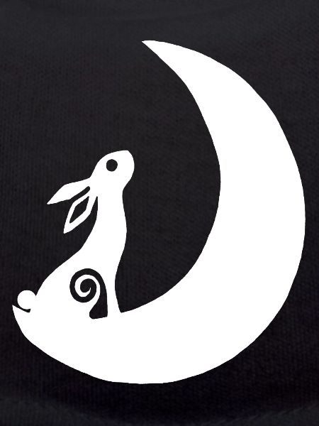 Un lapin sur la lune