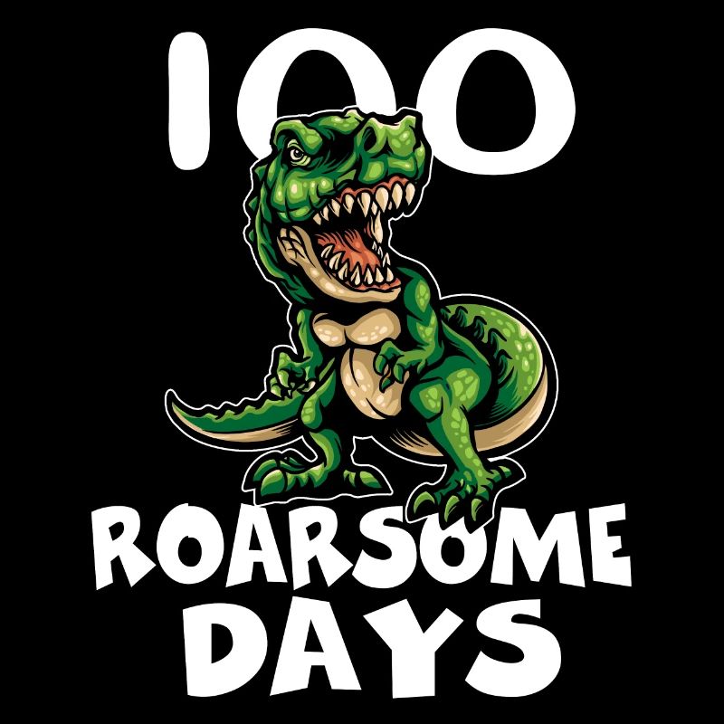 100 jours d’école 100 jours rugissants T-Rex d’école