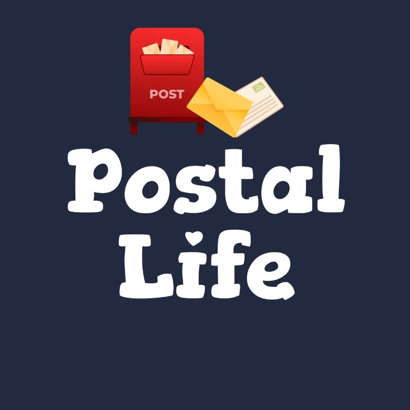 Postleben Lustiger Arbeiter Postbote Postbote
