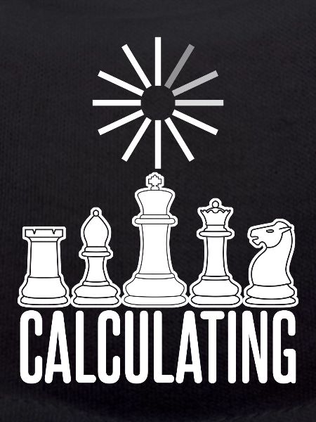 Chess Calculating Chess Board